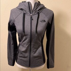 The North Face women’s xs Charcoal and Black Jacket
